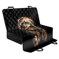 Skeleton Santa Claus Back Car Seat Cover Scary Skeleton Santa Claus Coming - Wonder Print Shop