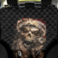 Skeleton Santa Claus Back Car Seat Cover Scary Skeleton Santa Claus Coming - Wonder Print Shop