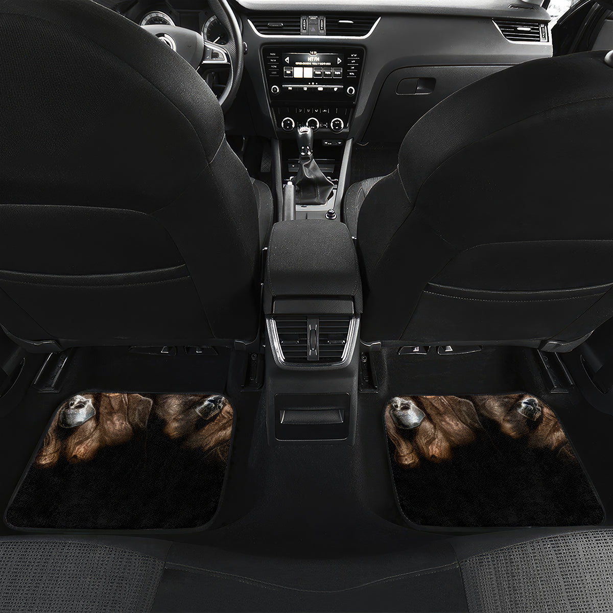 Skeleton Santa Claus Car Mats Scary Skeleton Santa Claus Coming - Wonder Print Shop