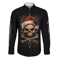 Skeleton Santa Claus Family Matching Puletasi Dress and Hawaiian Shirt Scary Skeleton Santa Claus Coming - Wonder Print Shop