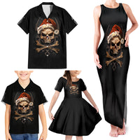 Skeleton Santa Claus Family Matching Tank Maxi Dress and Hawaiian Shirt Scary Skeleton Santa Claus Coming - Wonder Print Shop