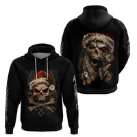 Skeleton Santa Claus Hoodie Scary Skeleton Santa Claus Coming - Wonder Print Shop