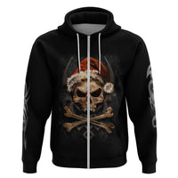 Skeleton Santa Claus Hoodie Scary Skeleton Santa Claus Coming - Wonder Print Shop