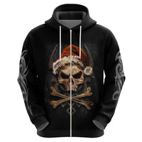 Skeleton Santa Claus Hoodie Scary Skeleton Santa Claus Coming - Wonder Print Shop