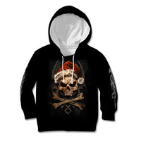Skeleton Santa Claus Kid Hoodie Scary Skeleton Santa Claus Coming - Wonder Print Shop