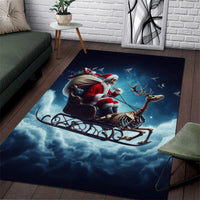 Skeleton Santa Claus Area Rug Santa Claus Is Coming To Town - Wonder Print Shop