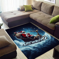 Skeleton Santa Claus Area Rug Santa Claus Is Coming To Town - Wonder Print Shop