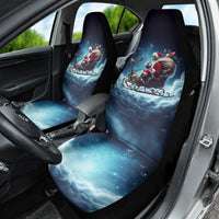 Skeleton Santa Claus Car Seat Cover Santa Claus Is Coming To Town - Wonder Print Shop