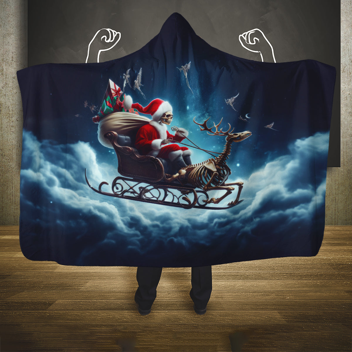 skeleton-santa-claus-hooded-blanket-santa-claus-is-coming-to-town