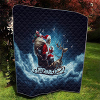 Skeleton Santa Claus Quilt Santa Claus Is Coming To Town - Wonder Print Shop