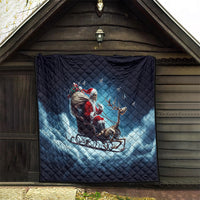 Skeleton Santa Claus Quilt Santa Claus Is Coming To Town - Wonder Print Shop