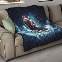 Skeleton Santa Claus Quilt Santa Claus Is Coming To Town - Wonder Print Shop