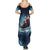 Skeleton Santa Claus Summer Maxi Dress Santa Claus Is Coming To Town - Wonder Print Shop