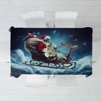 Skeleton Santa Claus Tablecloth Santa Claus Is Coming To Town - Wonder Print Shop
