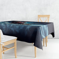 Skeleton Santa Claus Tablecloth Santa Claus Is Coming To Town - Wonder Print Shop