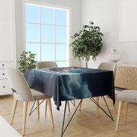 Skeleton Santa Claus Tablecloth Santa Claus Is Coming To Town - Wonder Print Shop