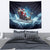 Skeleton Santa Claus Tapestry Santa Claus Is Coming To Town - Wonder Print Shop