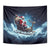 Skeleton Santa Claus Tapestry Santa Claus Is Coming To Town - Wonder Print Shop