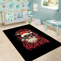 Skull Santa Claus Area Rug Ho Ho Ho Madafakas - Wonder Print Shop