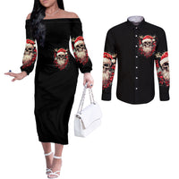 skull-santa-claus-couples-matching-off-the-shoulder-long-sleeve-dress-and-long-sleeve-button-shirt-ho-ho-ho-madafakas