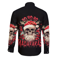 Skull Santa Claus Family Matching Mermaid Dress and Hawaiian Shirt Ho Ho Ho Madafakas - Wonder Print Shop