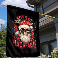 Skull Santa Claus Garden Flag Ho Ho Ho Madafakas - Wonder Print Shop