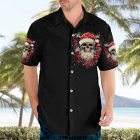 Skull Santa Claus Hawaiian Shirt Ho Ho Ho Madafakas - Wonder Print Shop