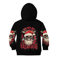 Skull Santa Claus Kid Hoodie Ho Ho Ho Madafakas - Wonder Print Shop