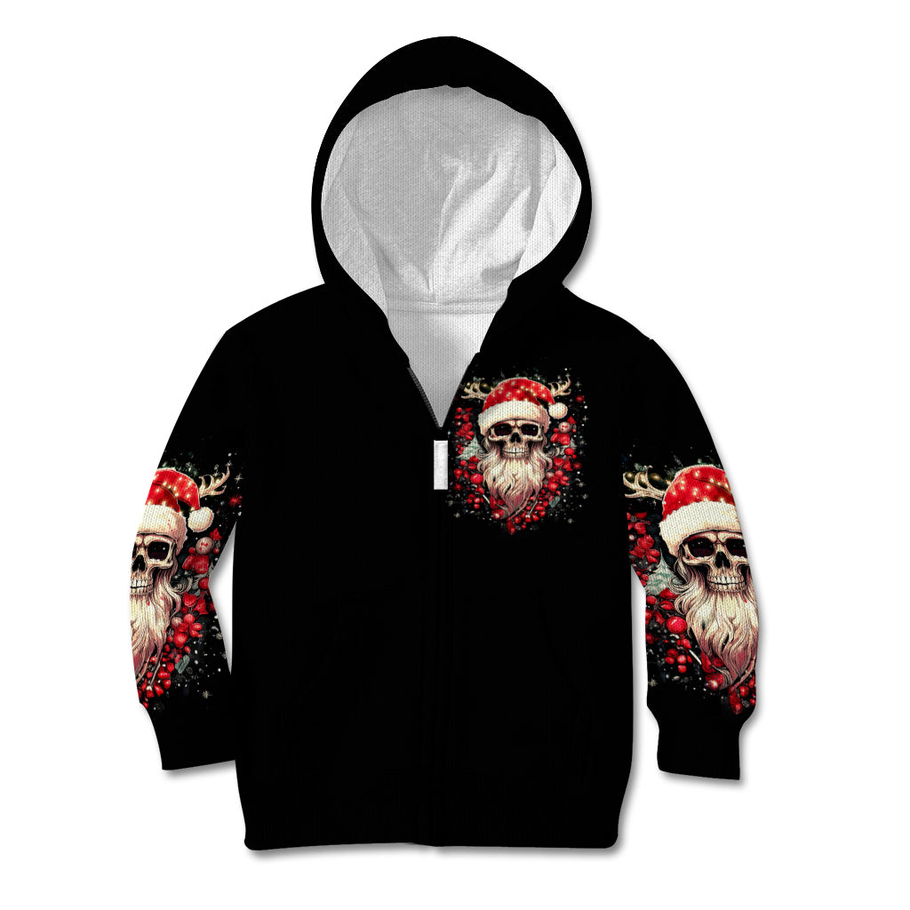 Skull Santa Claus Kid Hoodie Ho Ho Ho Madafakas - Wonder Print Shop