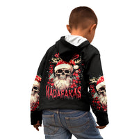 Skull Santa Claus Kid Hoodie Ho Ho Ho Madafakas - Wonder Print Shop