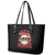 Skull Santa Claus Leather Tote Bag Ho Ho Ho Madafakas - Wonder Print Shop