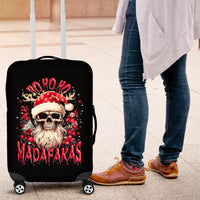 Skull Santa Claus Luggage Cover Ho Ho Ho Madafakas - Wonder Print Shop