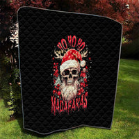 Skull Santa Claus Quilt Ho Ho Ho Madafakas - Wonder Print Shop