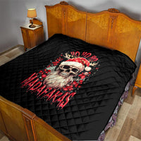 Skull Santa Claus Quilt Ho Ho Ho Madafakas - Wonder Print Shop