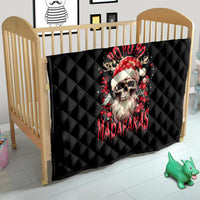 Skull Santa Claus Quilt Ho Ho Ho Madafakas - Wonder Print Shop