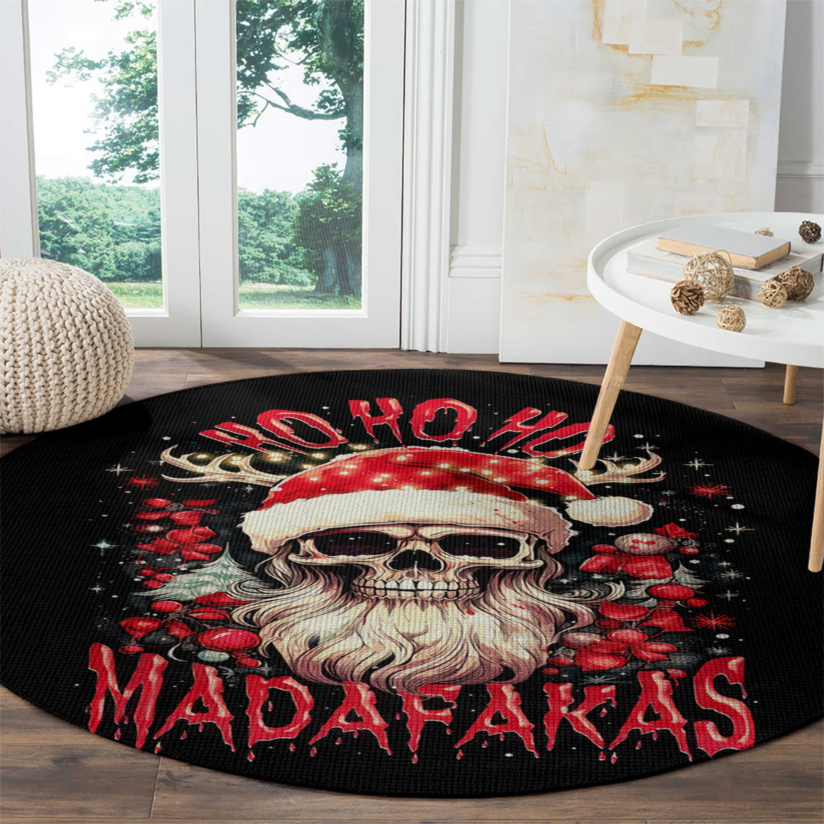 skull-santa-claus-round-carpet-ho-ho-ho-madafakas
