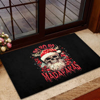 Skull Santa Claus Rubber Doormat Ho Ho Ho Madafakas - Wonder Print Shop