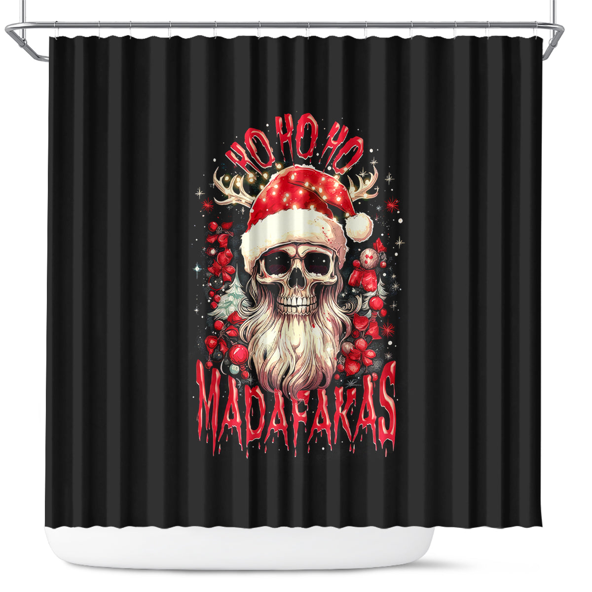 skull-santa-claus-shower-curtain-ho-ho-ho-madafakas