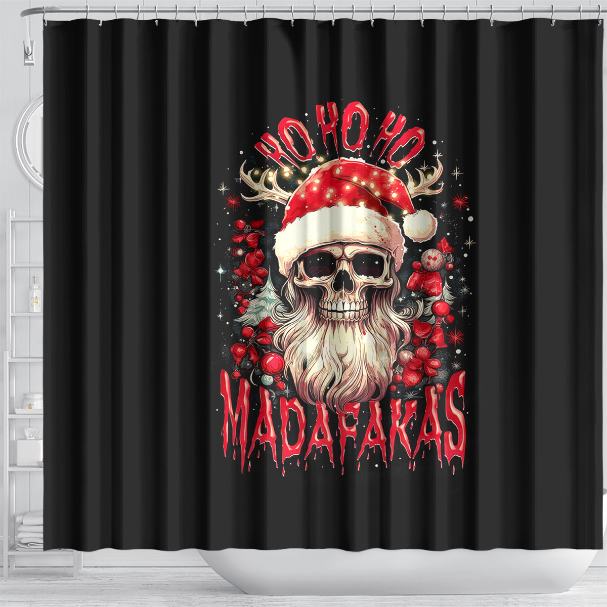 skull-santa-claus-shower-curtain-ho-ho-ho-madafakas
