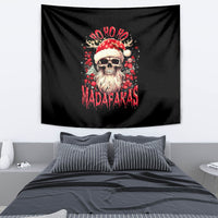 Skull Santa Claus Tapestry Ho Ho Ho Madafakas - Wonder Print Shop