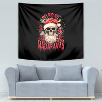Skull Santa Claus Tapestry Ho Ho Ho Madafakas - Wonder Print Shop