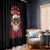 Skull Santa Claus Window Curtain Ho Ho Ho Madafakas - Wonder Print Shop
