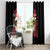 Skull Santa Claus Window Curtain Ho Ho Ho Madafakas - Wonder Print Shop