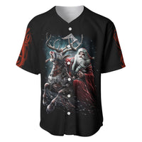 Viking Santa Claus Baseball Jersey Vahalla Santa Clau Coming - Wonder Print Shop