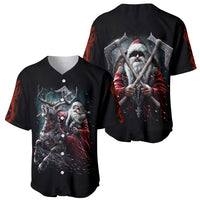 Viking Santa Claus Baseball Jersey Vahalla Santa Clau Coming - Wonder Print Shop