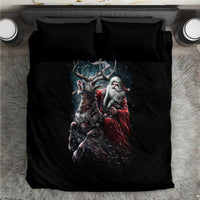 Viking Santa Claus Bedding Set Vahalla Santa Clau Coming - Wonder Print Shop
