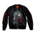 Viking Santa Claus Bomber Jacket Vahalla Santa Clau Coming - Wonder Print Shop