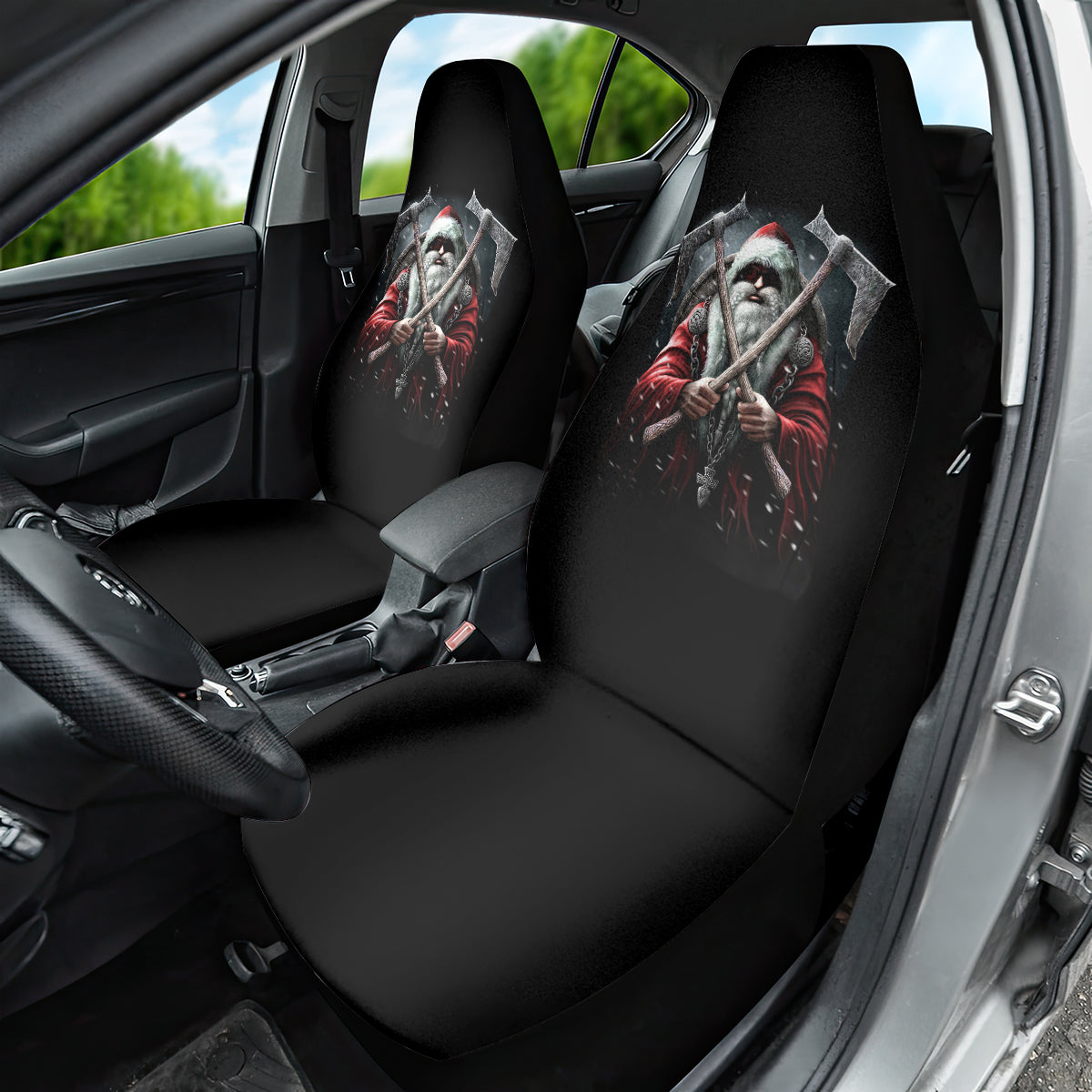 Viking Santa Claus Car Seat Cover Vahalla Santa Clau Coming - Wonder Print Shop