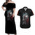 Viking Santa Claus Couples Matching Off Shoulder Maxi Dress and Hawaiian Shirt Vahalla Santa Clau Coming - Wonder Print Shop