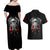 Viking Santa Claus Couples Matching Off Shoulder Maxi Dress and Hawaiian Shirt Vahalla Santa Clau Coming - Wonder Print Shop